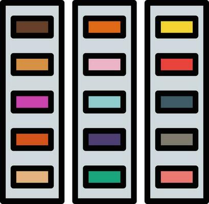 Color palette Vector Icon Design