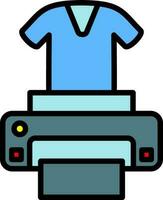 Dtg printer Vector Icon Design