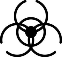 Biohazard sign Vector Icon Design