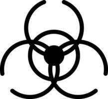 Biohazard sign Vector Icon Design