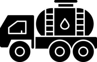 Oil tanker Vector Icon Design