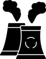 Nuclear plant Vector Icon Design