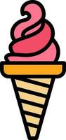 diseño de icono de vector de helado