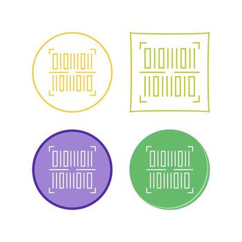icono de vector de código de barras