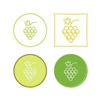 Grapes Vector Icon