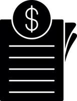 Invoice Vector Icon Design