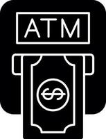 Atm machine Vector Icon Design