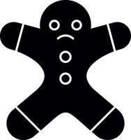 Gingerbread man Vector Icon Design