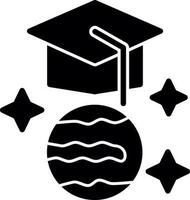 Graduation hat Vector Icon Design