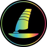 diseño de icono de vector de windsurf