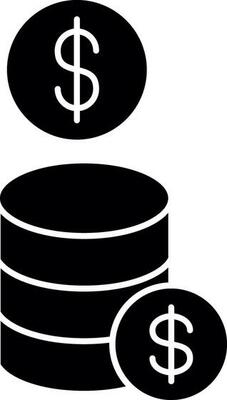 Coins Vector Icon Design