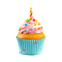 Cupcake Birthday Generative Ai png