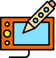 Drawing tablet Vector Icon Design