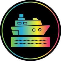 Cruise ship Vector Icon Design