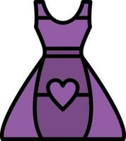 Dress Vector Icon Design