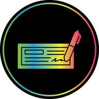 Cheque Vector Icon Design