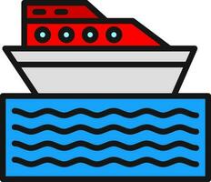 diseño de icono de vector de barco