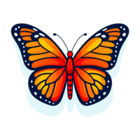 Monarch butterfly png generative ai