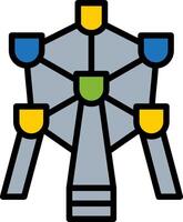 Atomium Vector Icon Design