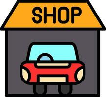 Car shop Vector Icon Design