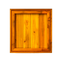 Wooden simple square png generative ai