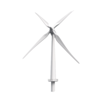 Windmühle auf transparent Hintergrund generativ ai png