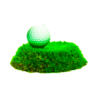 Golf ball and pin image illustration generative ai png