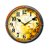 Golden sparkling glossy watch png