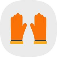 guantes, vector, icono, diseño vector