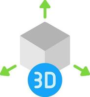 diseño de icono de vector de modelo 3d