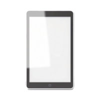 Tablet with Blank or Empty Screen Isolated on Transparent Background generative ai png