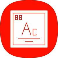 Actinium Vector Icon Design