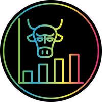 Bull market Vector Icon Design