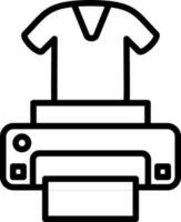 dtg impresora vector icono diseño