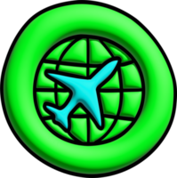 3D Travel icon png