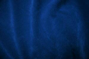 Blue velvet fabric texture used as background. blue fabric background of soft and smooth textile material. There is space for text. photo