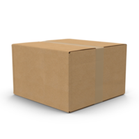 Kraft Cardboard Box png