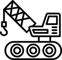 Crane Vector Icon Design