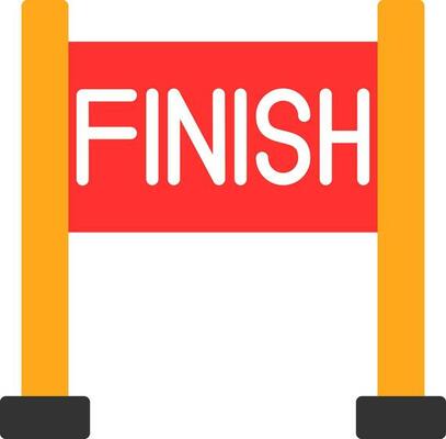 Finish line Vector Icon Design