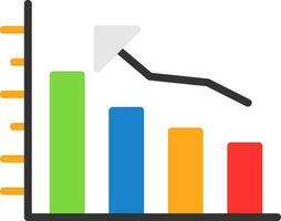 Bar graph Vector Icon Design