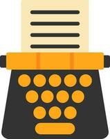 Typewriter Vector Icon Design