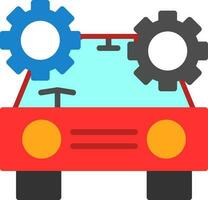 Driverless car Vector Icon Design