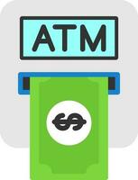 Atm machine Vector Icon Design