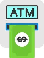 Atm machine Vector Icon Design