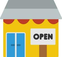 Opening shop Vector Icon Design