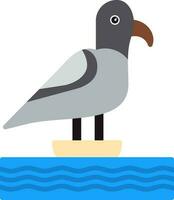 Seagull Vector Icon Design