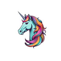 AI Generated Unicorn No Background Image. Apply to any context. Perfect for Merchandise Design. png