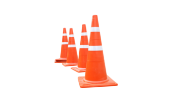 orange traffic cone  PNG transparent