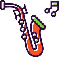 Saxophone Vector Icon Design