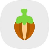 Hazelnut Vector Icon Design